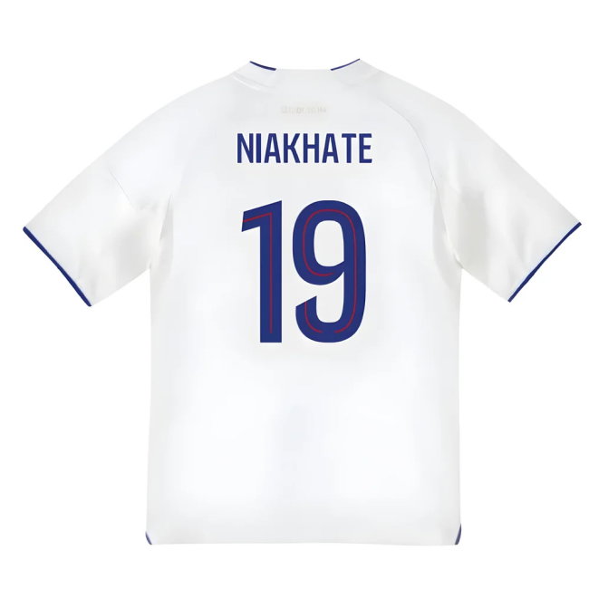 2025-2026 Olympique Lyon Home Shirt (Kids) (Niakhate 19)-SoccerKits Hub | Buy Soccer Jerseys Online
